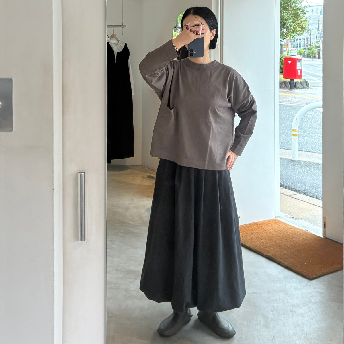 handsofcreation//16/-JPN天竺ドロップショルダーポケットPO 02640827
