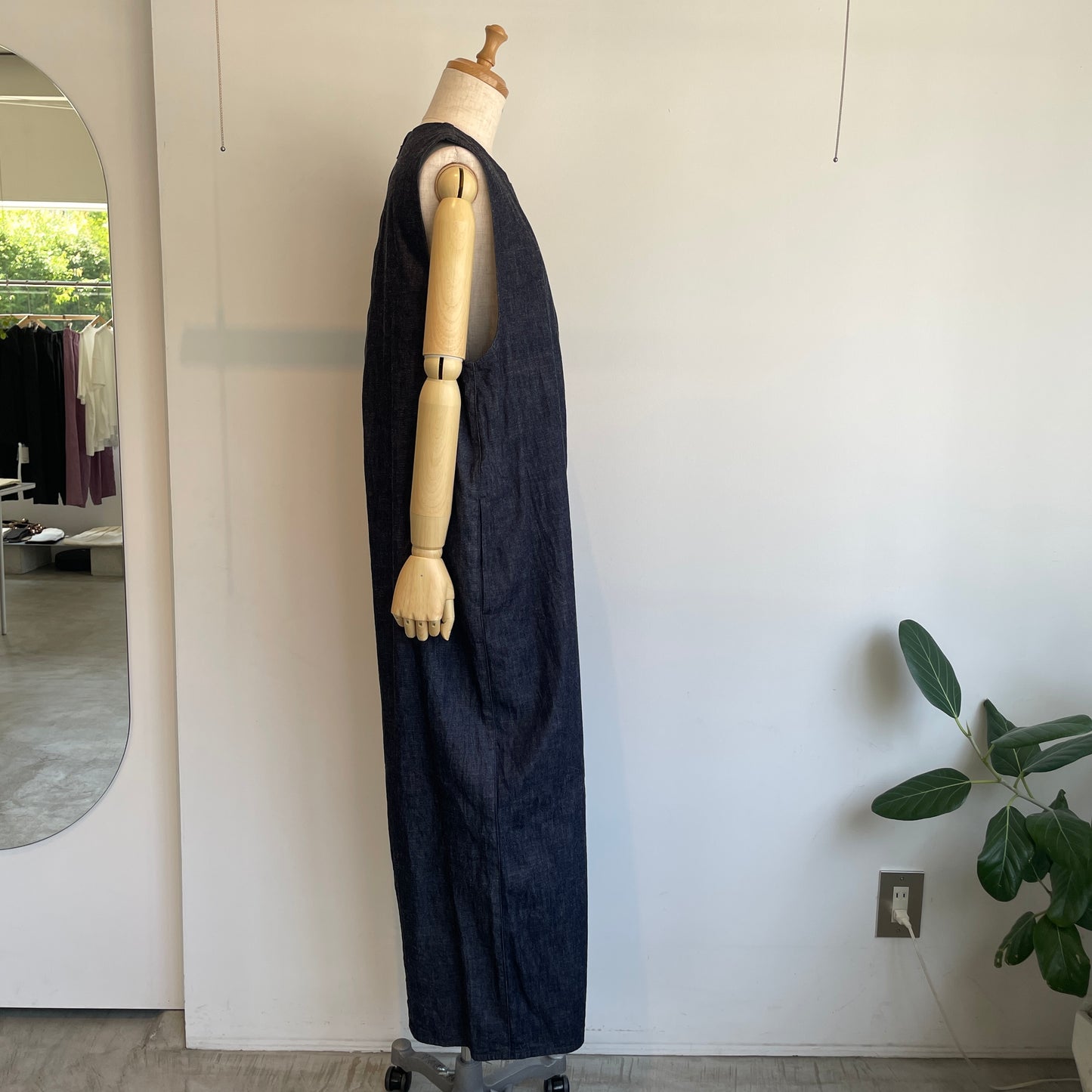 yuni//コットンライトオンス denim オールインワン　1701PT029261