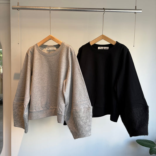 porter des boutons//シャギーカフプルオーバー　P13-3-020