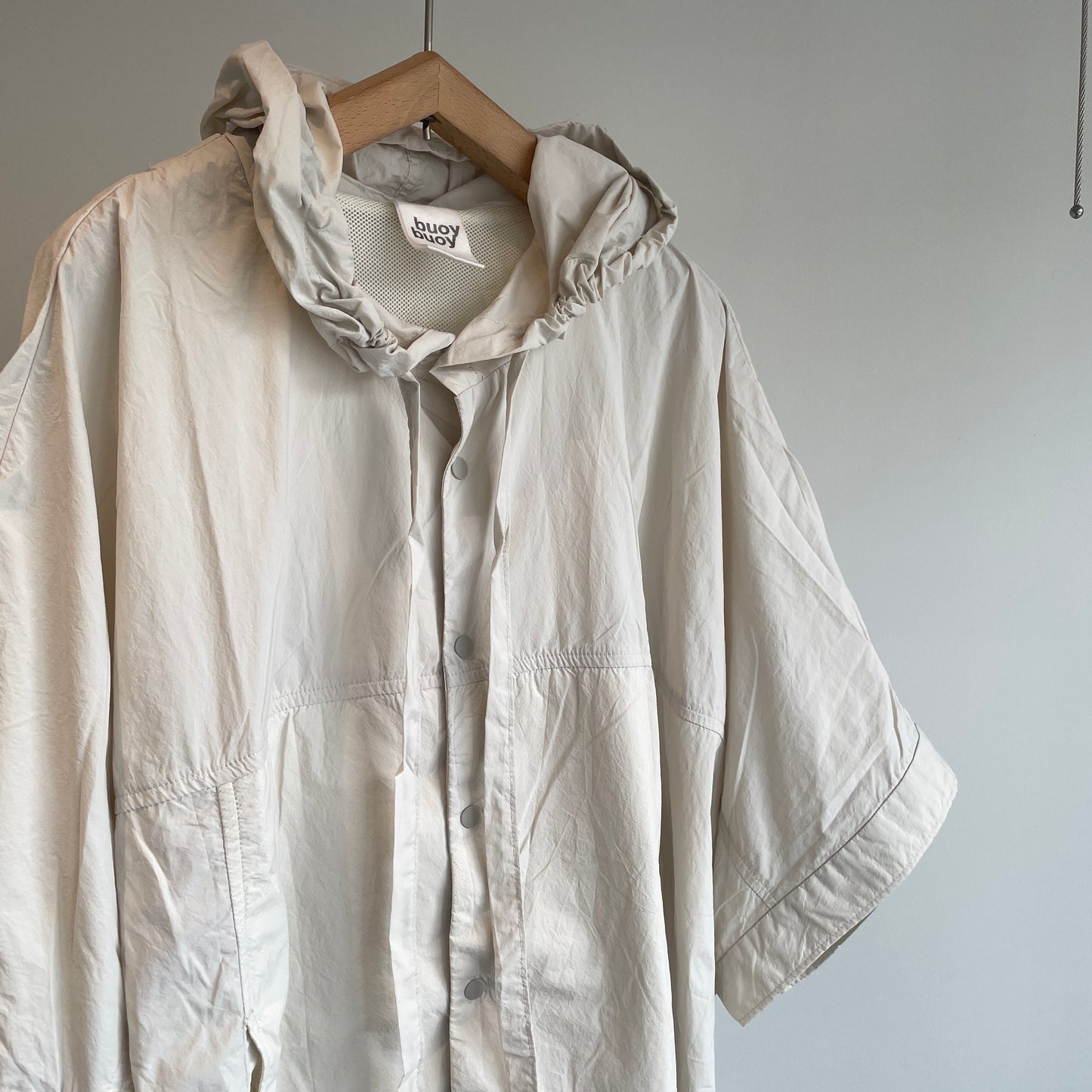 buoy buoy//45d NYLON 伊吹染め PONCHO シャツ　2701BL017261