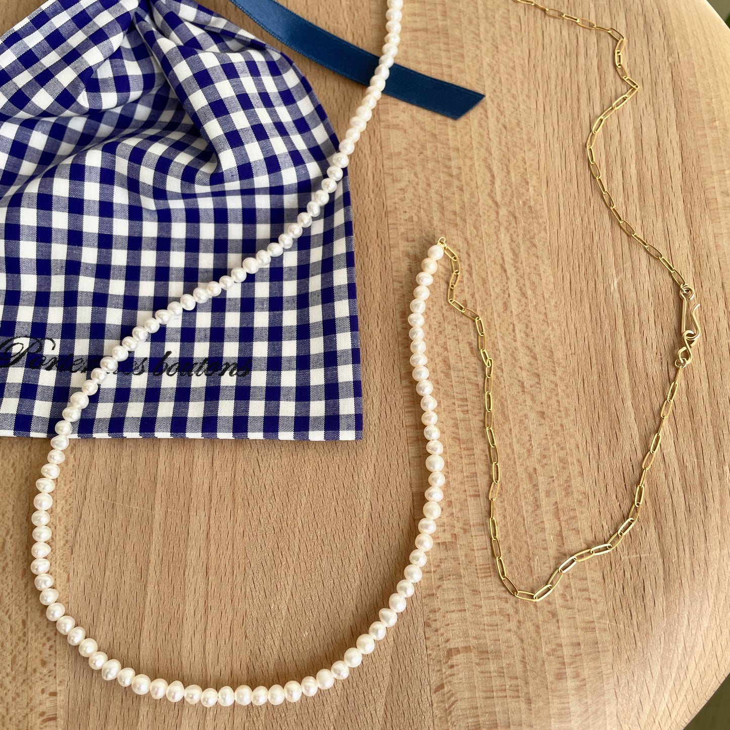 porterdesboutons//小粒パールネックレス　P-23037