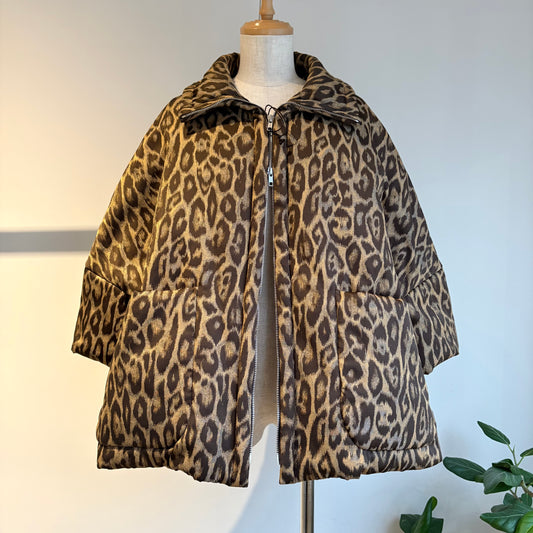 TOURNON.//JACQUARD LEOPARD BATTING COAT TR26ACT008