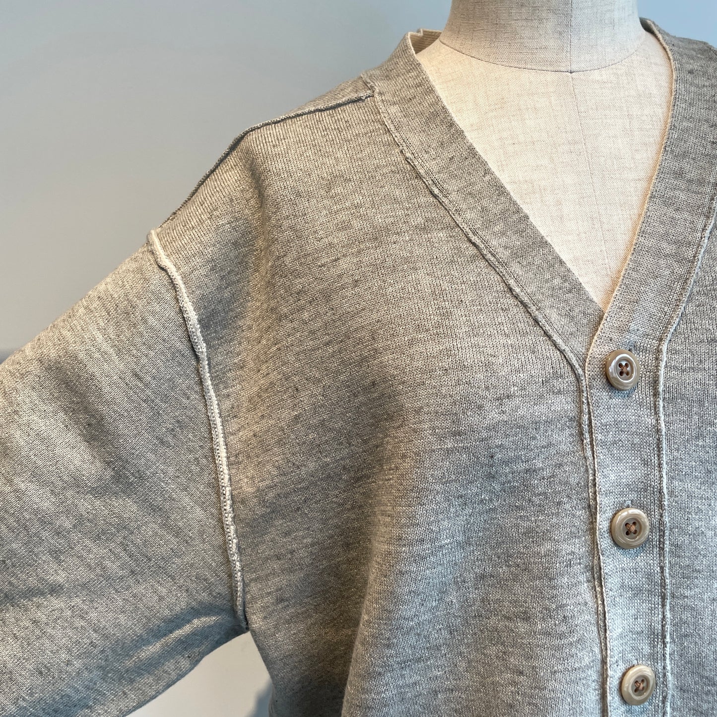 UNDYED //KNIT W FACEカーディガン　　UNS23ANCD042