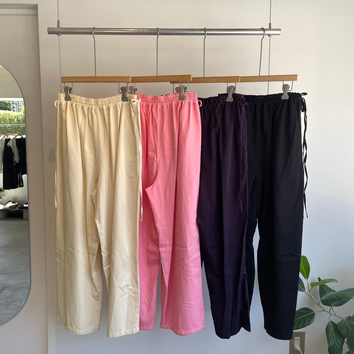 yuni//R/C twill product dye drawstrings パンツ　1701PT008262