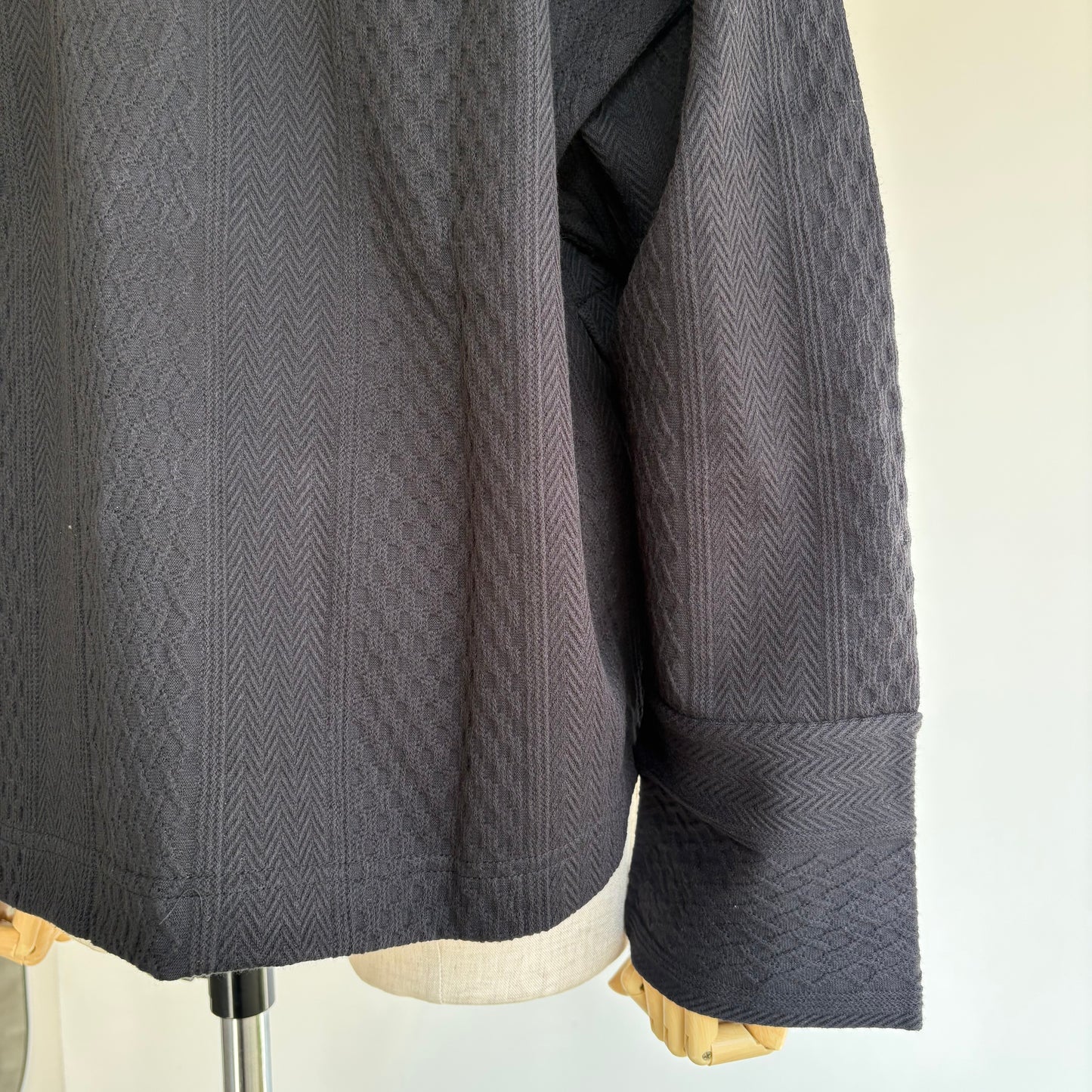 porter des boutons//マルチジャガードカーディガン　P-25068