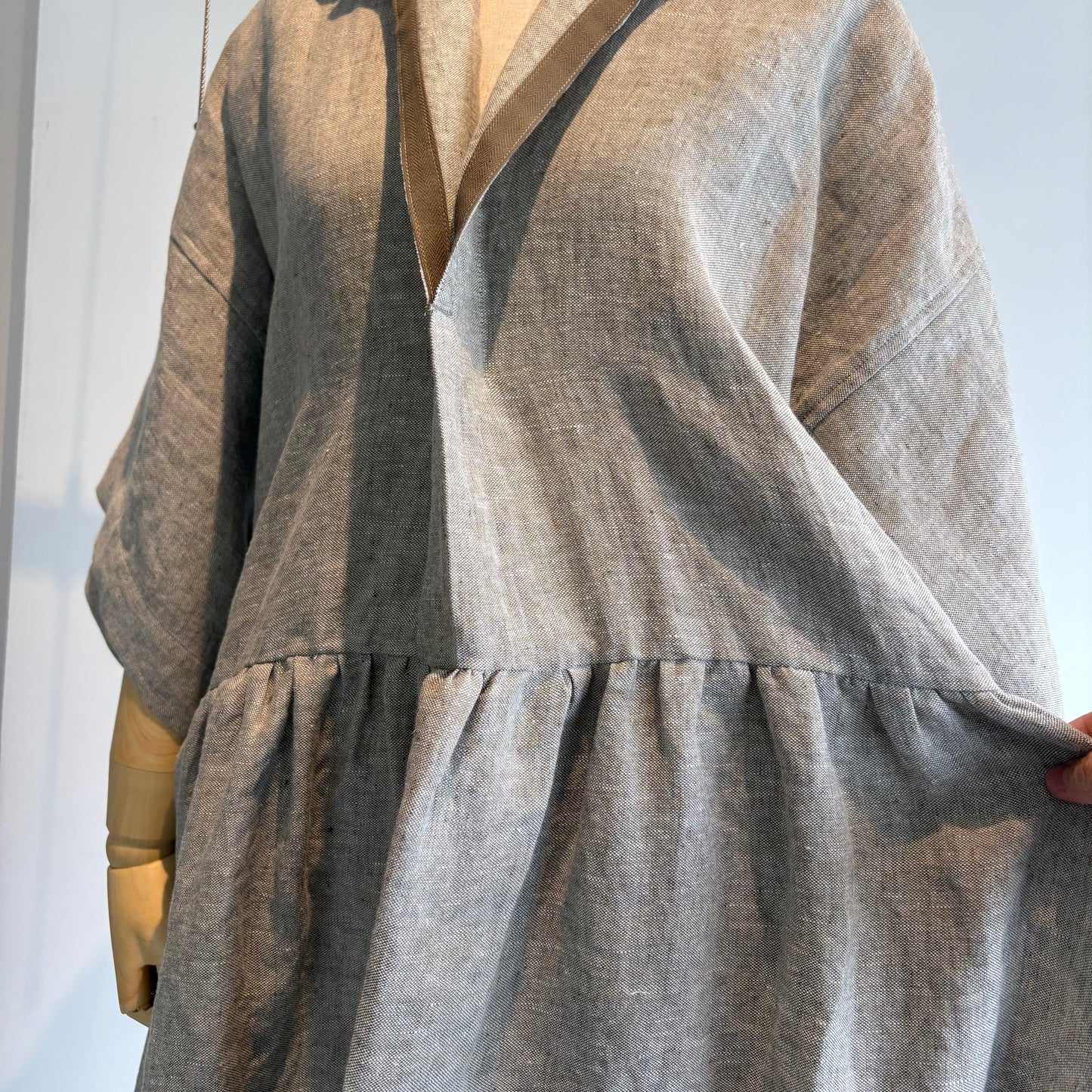 NATIVE VILLAGE//木の梢 ワイドスリーブドレス　31261-08311