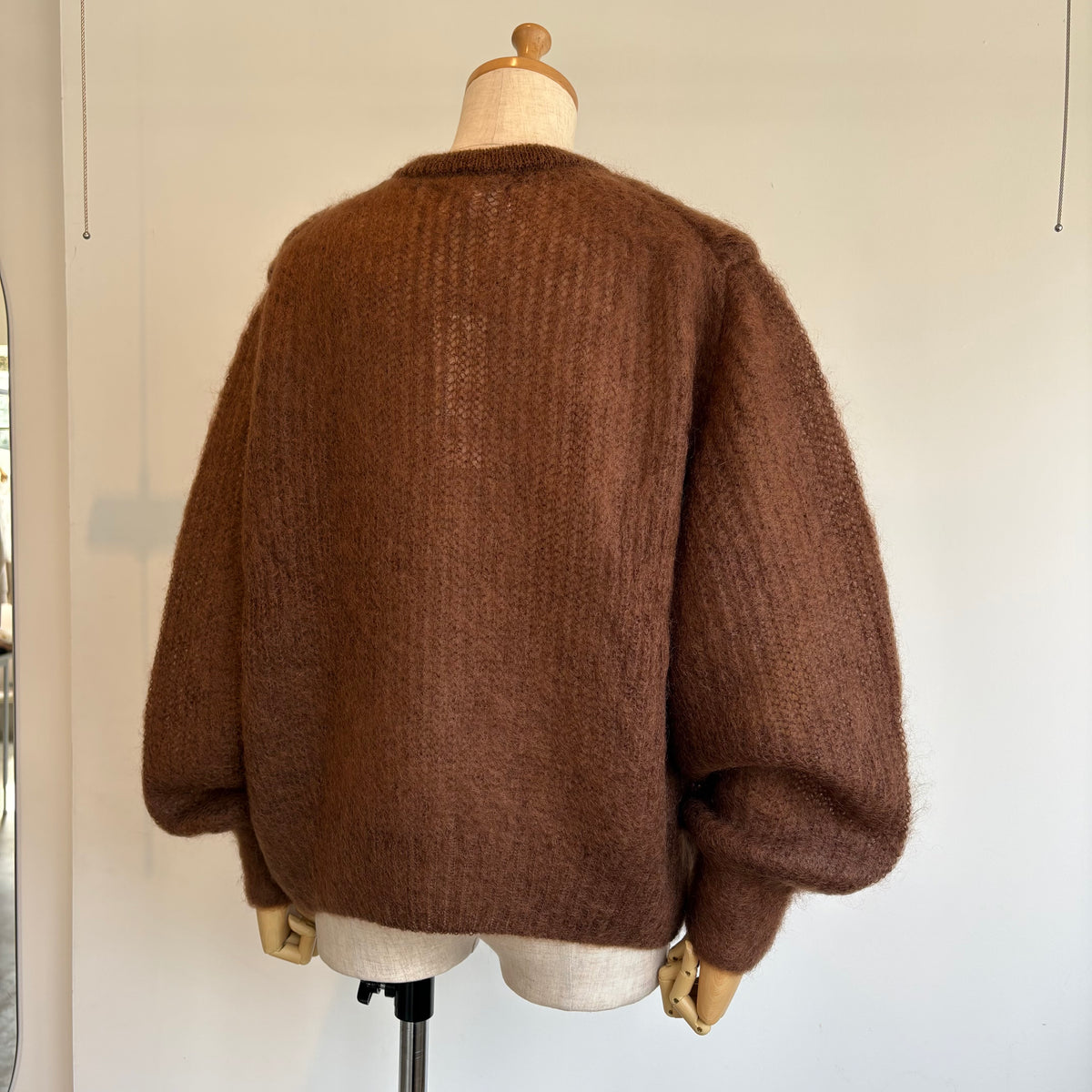 heriter//beads embroidery mohair cardigan  H0-00-1007
