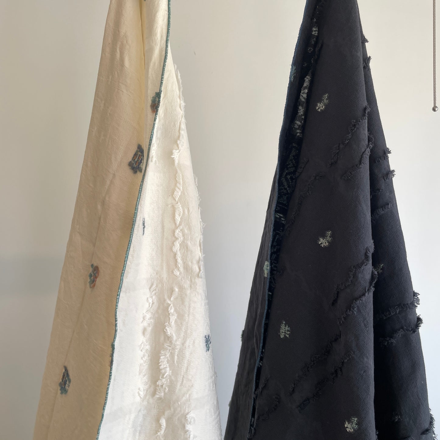 qiri //fleurs' lace jacquard stole 6301CU002261