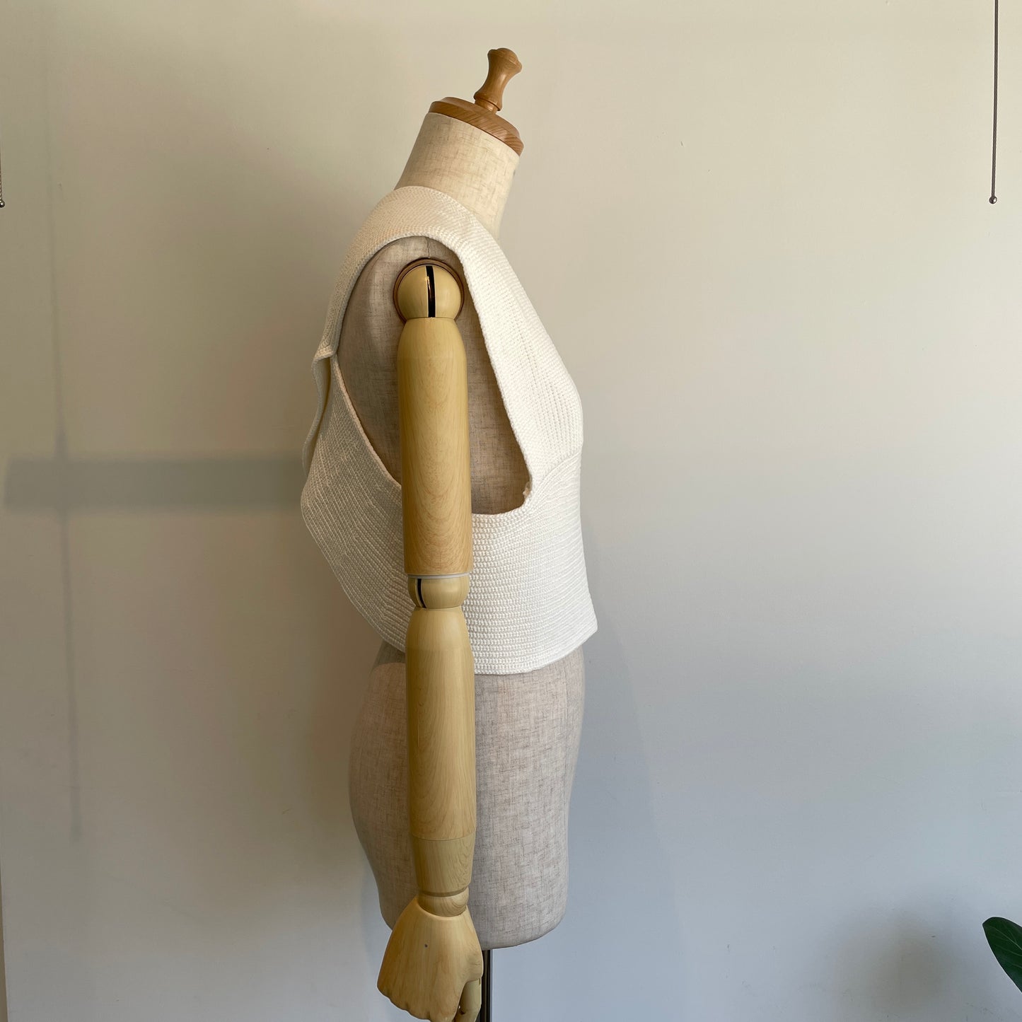 yuni//Cotton back cross ニットベスト　1701KN010262