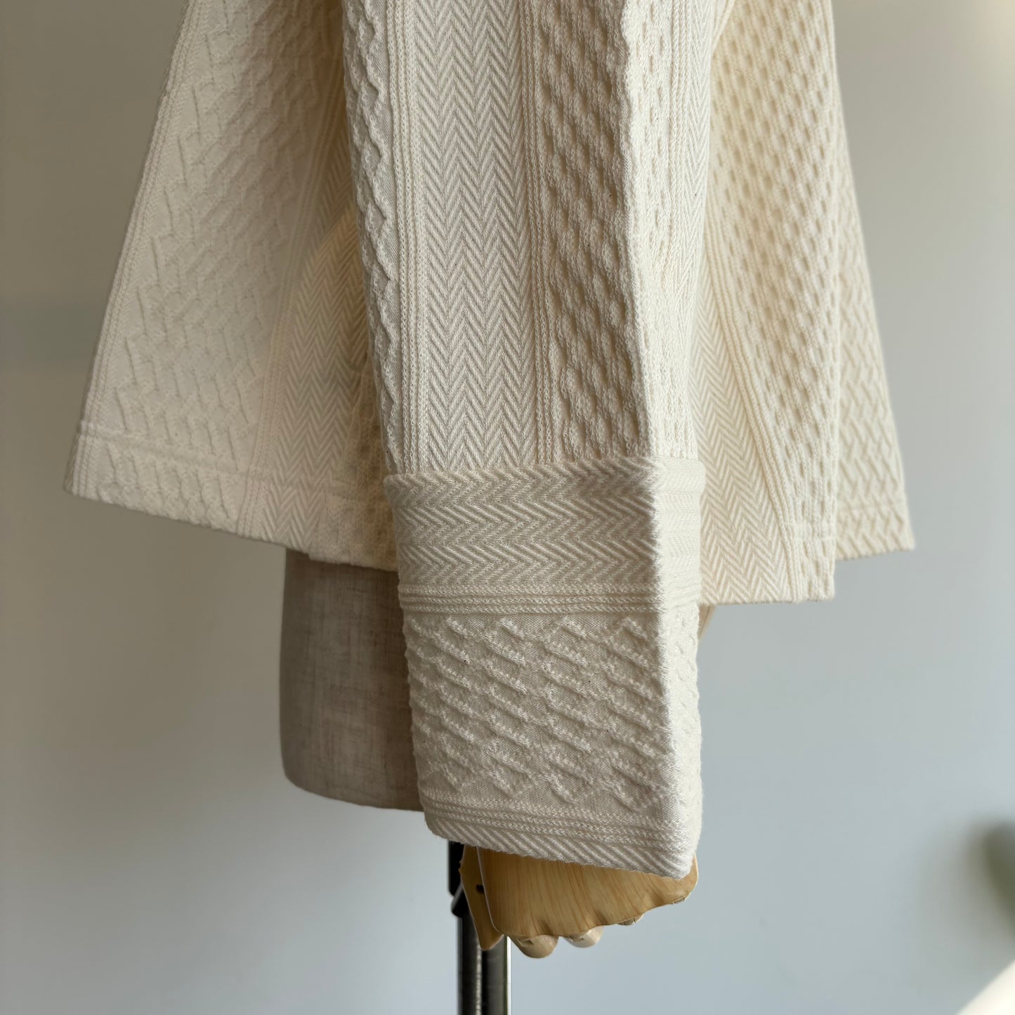 porter des boutons//マルチジャガードカーディガン　P-25068