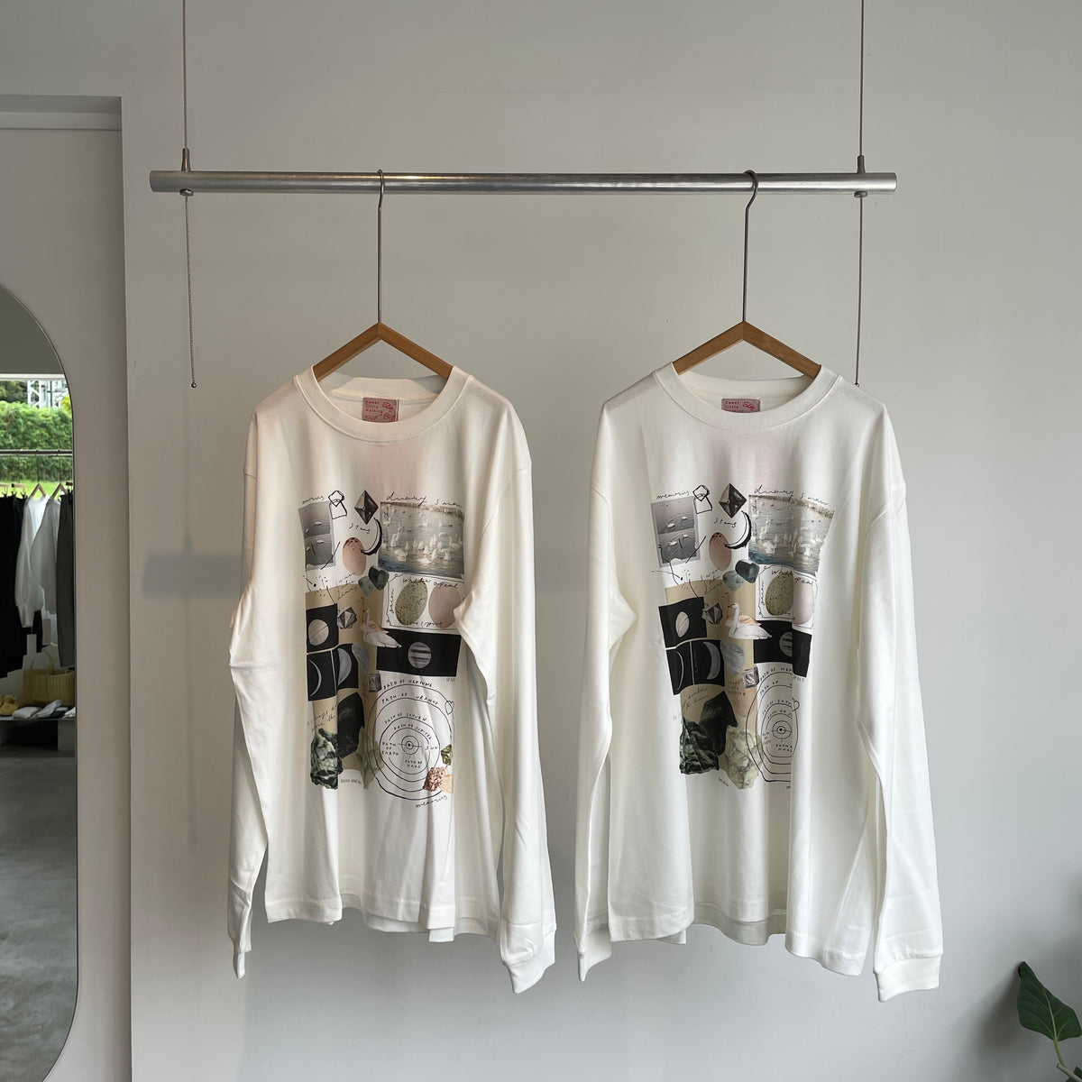 sweetlittlenothing//月と鉱石　ロングスリーブTシャツ