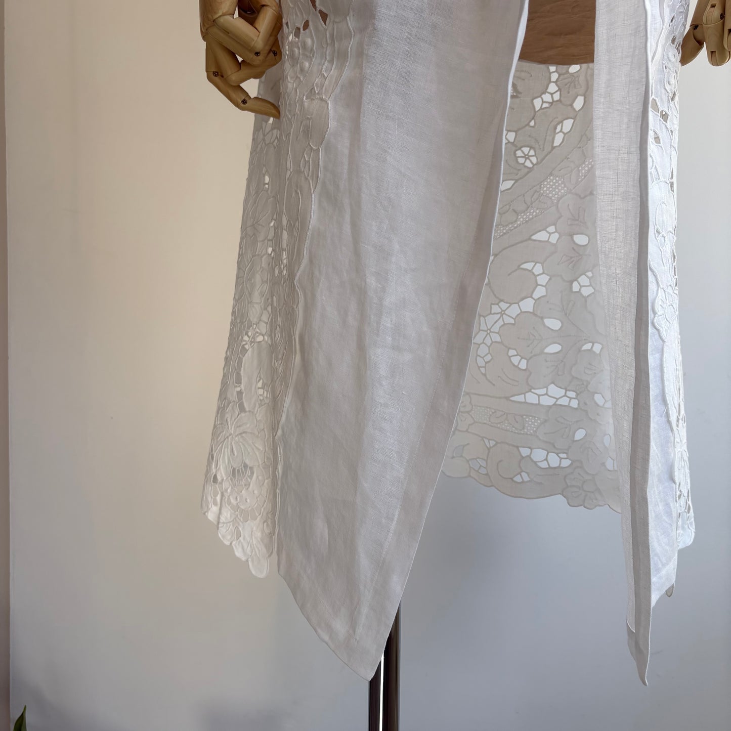 heriter//cutwork parts tablecloth apron dress H0-00-7045