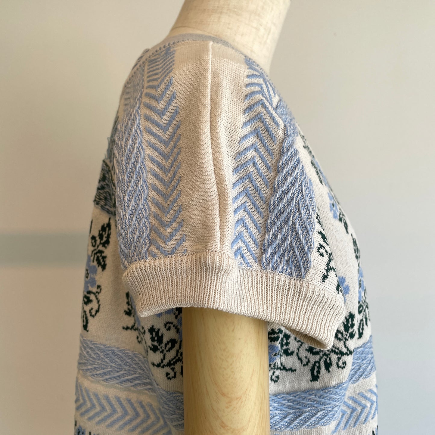 ASEEDONCLOUD //Flower Jacquard Knit Blouse 261807