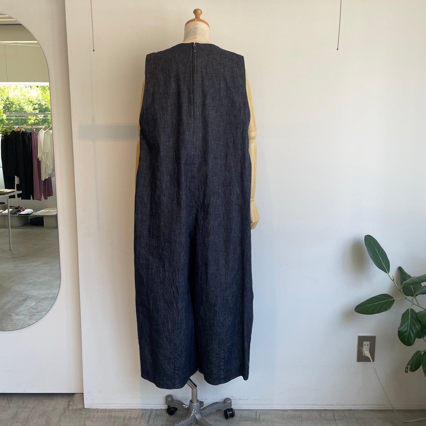 yuni//コットンライトオンス denim オールインワン　1701PT029261