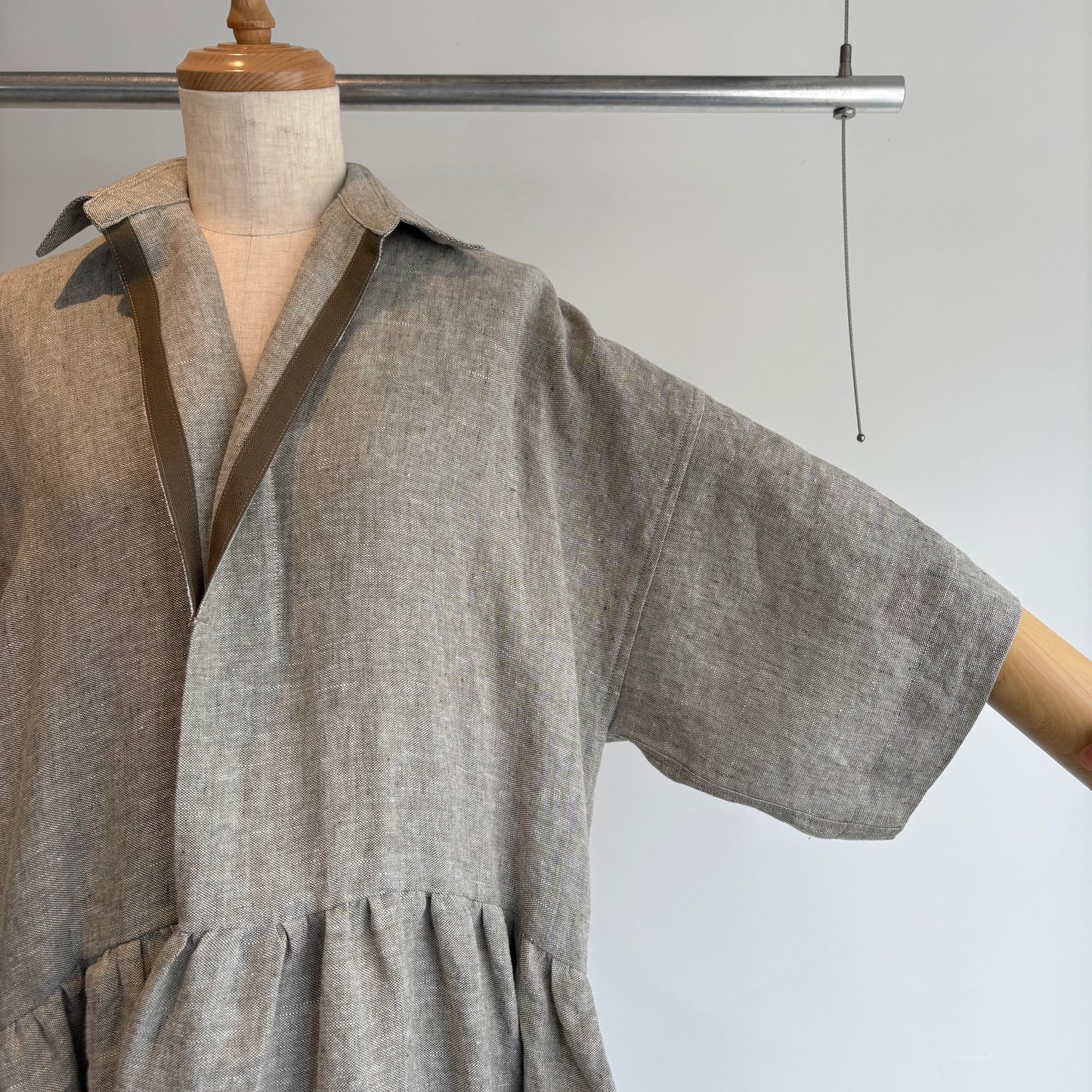 NATIVE VILLAGE//木の梢 ワイドスリーブドレス　31261-08311