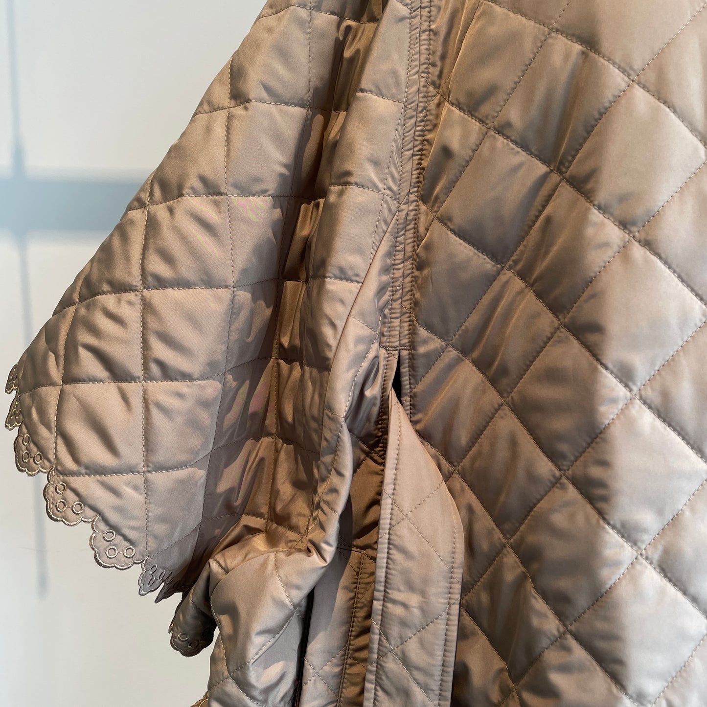 porterdesboutons//キルティングスカラップポンチョコート　P-14-1-057