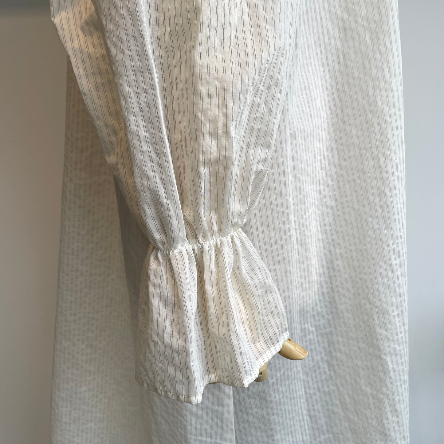 yuni //C/Pe stripe gather sleeves OP 1701OP019261