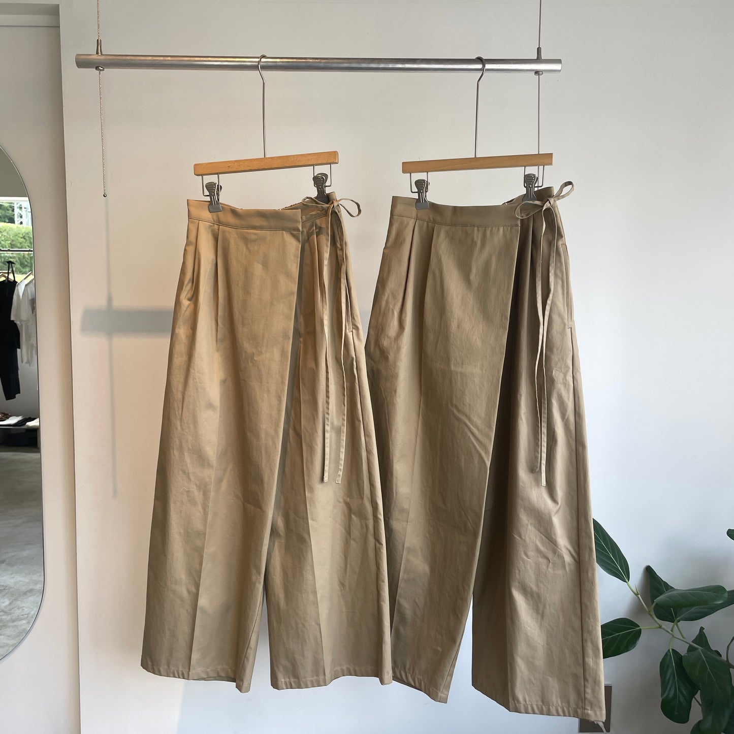 yuni//master seed Cotton chino wrap パンツ　1701PT007262