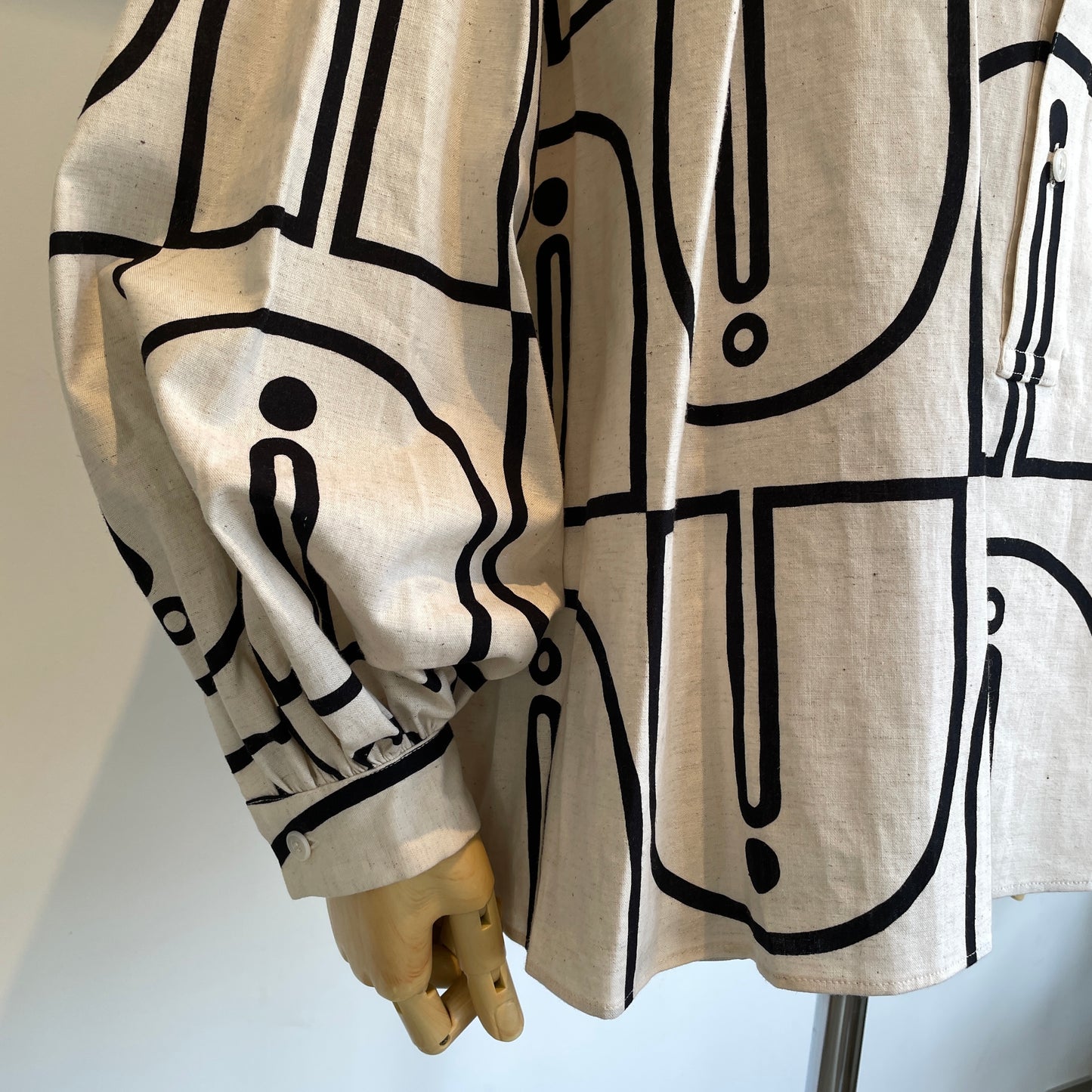 HAVERSACK //ウッドブロックプリントプルオーバーシャツ　622602