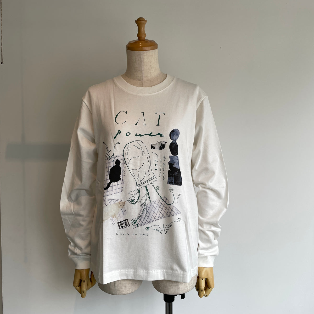 sweetlittlenothing//catpower ロングスリーブTシャツ
