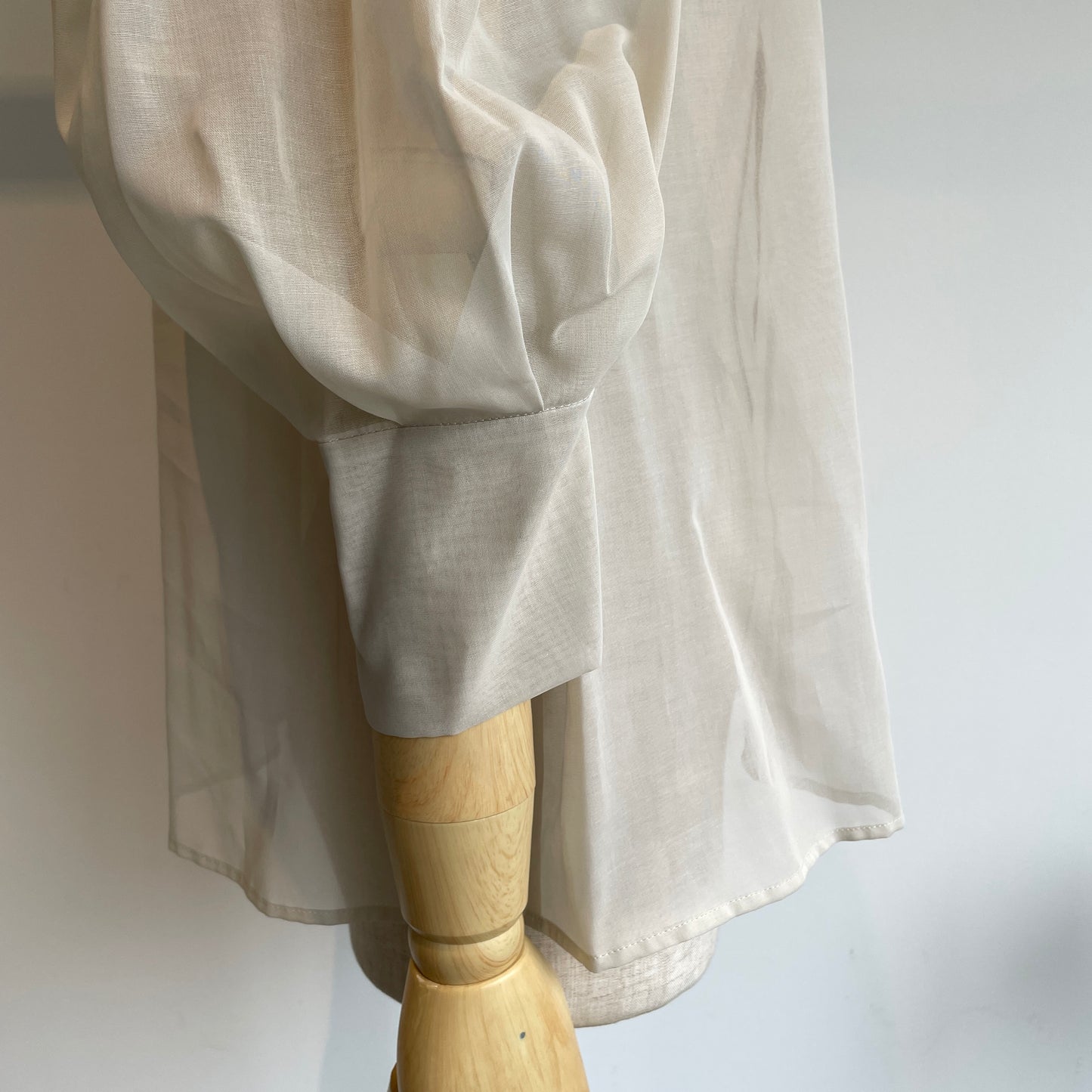 itochi //100/2 cotton organdy transparent blouse