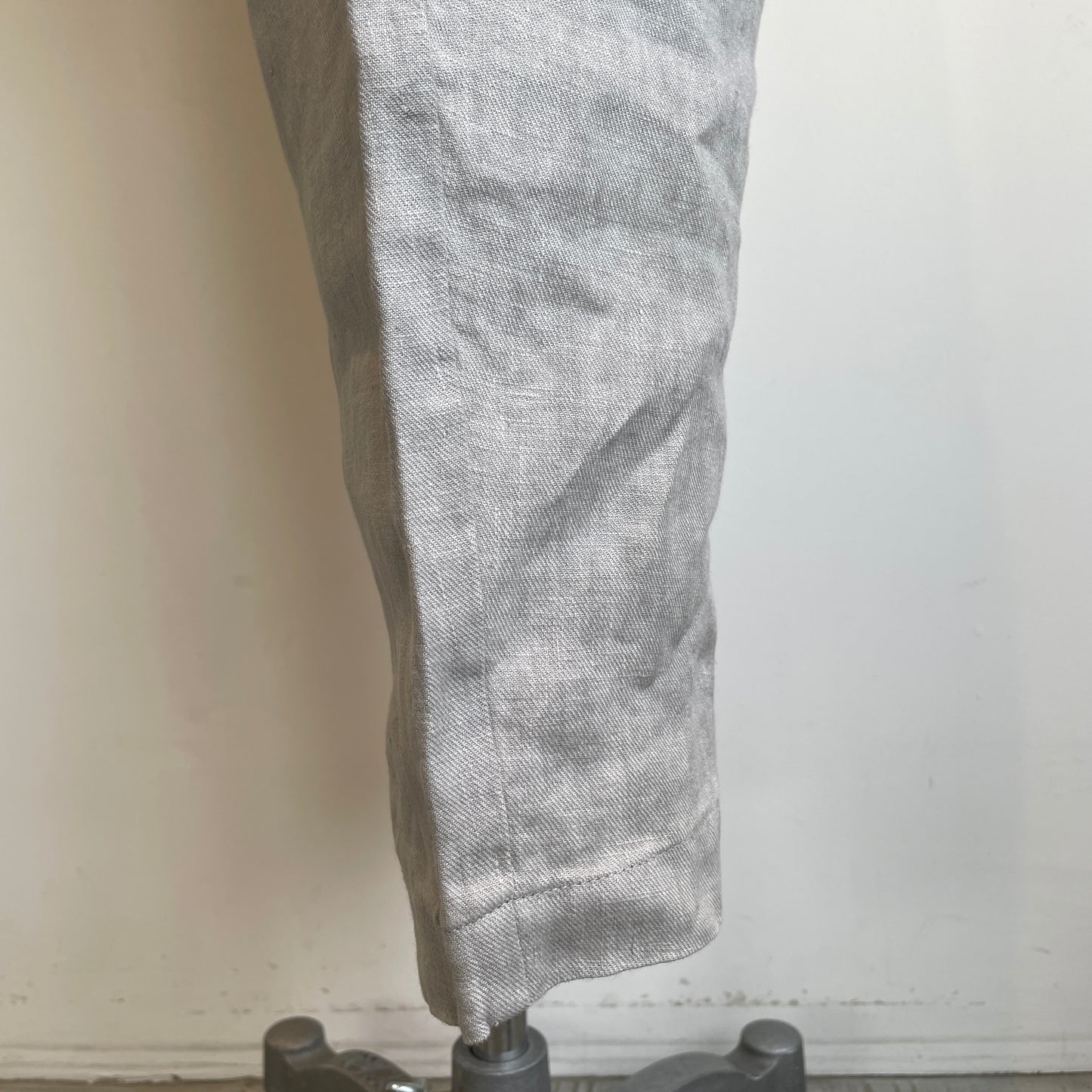 handsofcreation//40/-L綾織り黒染め・オーバーダイバレルパンツ 01630323
