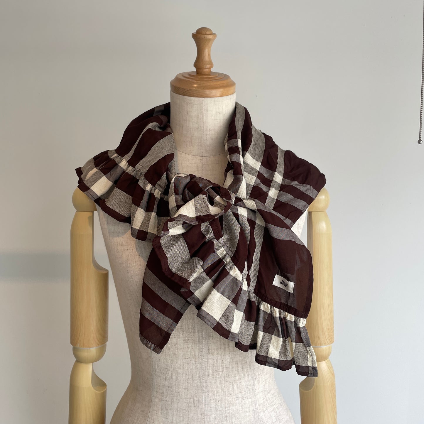 buoy buoy//Last Summer CHECK SCARF 2701MF002261