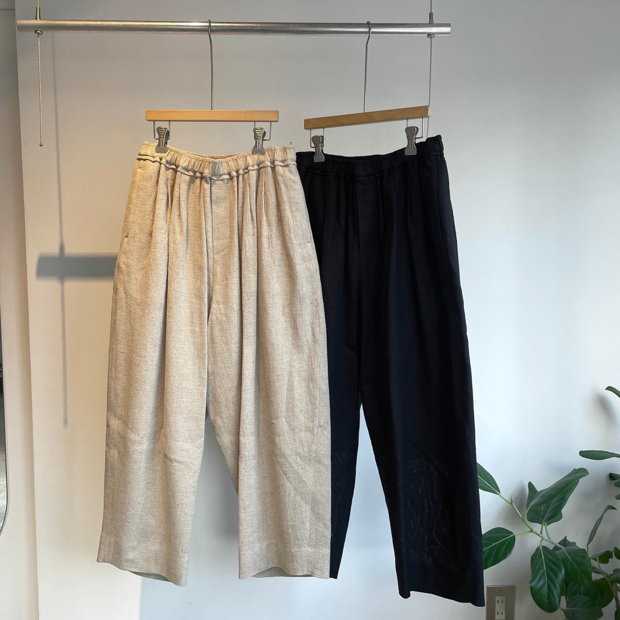 handsofcreation//C/Liパナマ2タックイージーパンツ　2610306