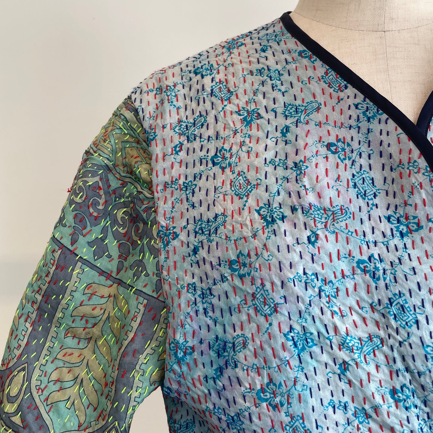 heriter//kantha embroidery jacket H0-00-3071