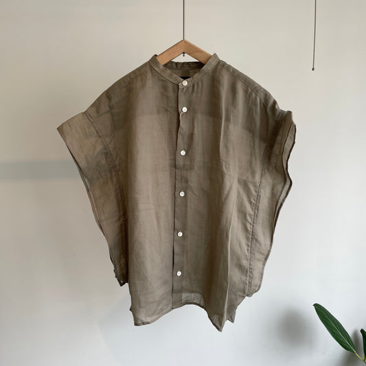 HAVERSACK //160/-ラミーローンバンドカラーシャツ　622605