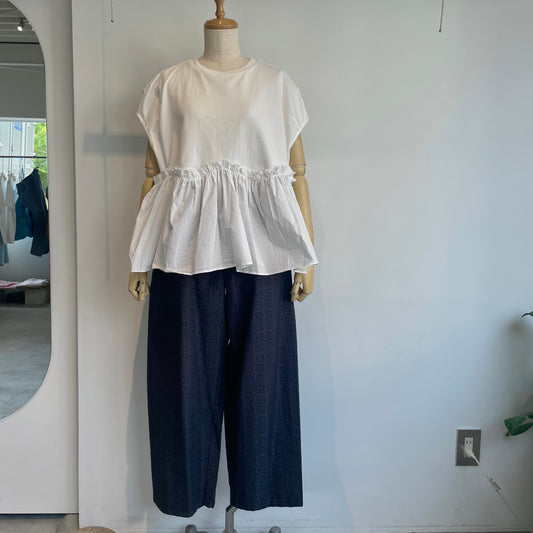 qiri //reverse appliqueパンツ PT006