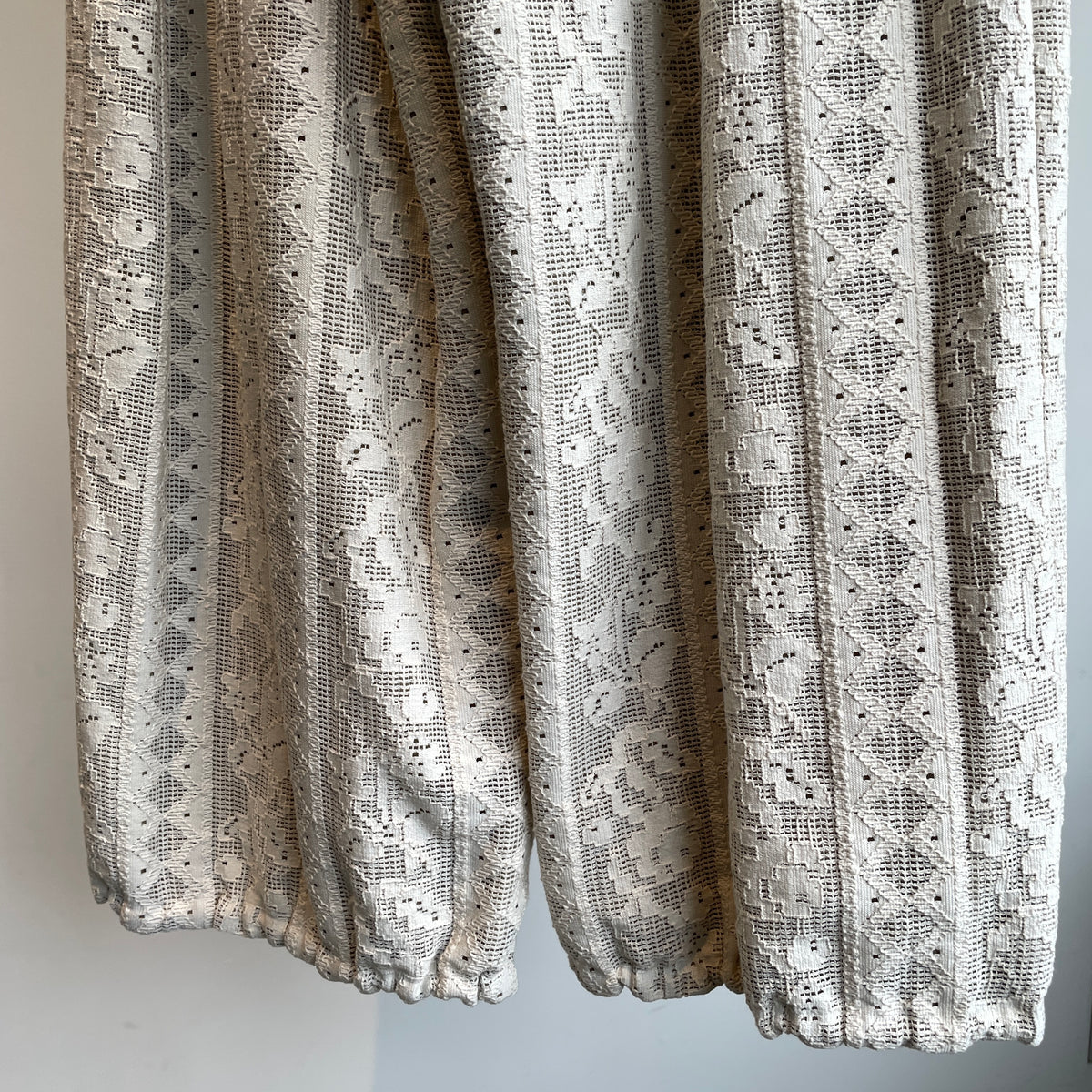 qiri//field flower lace ギャザーパンツ  6301PT008262