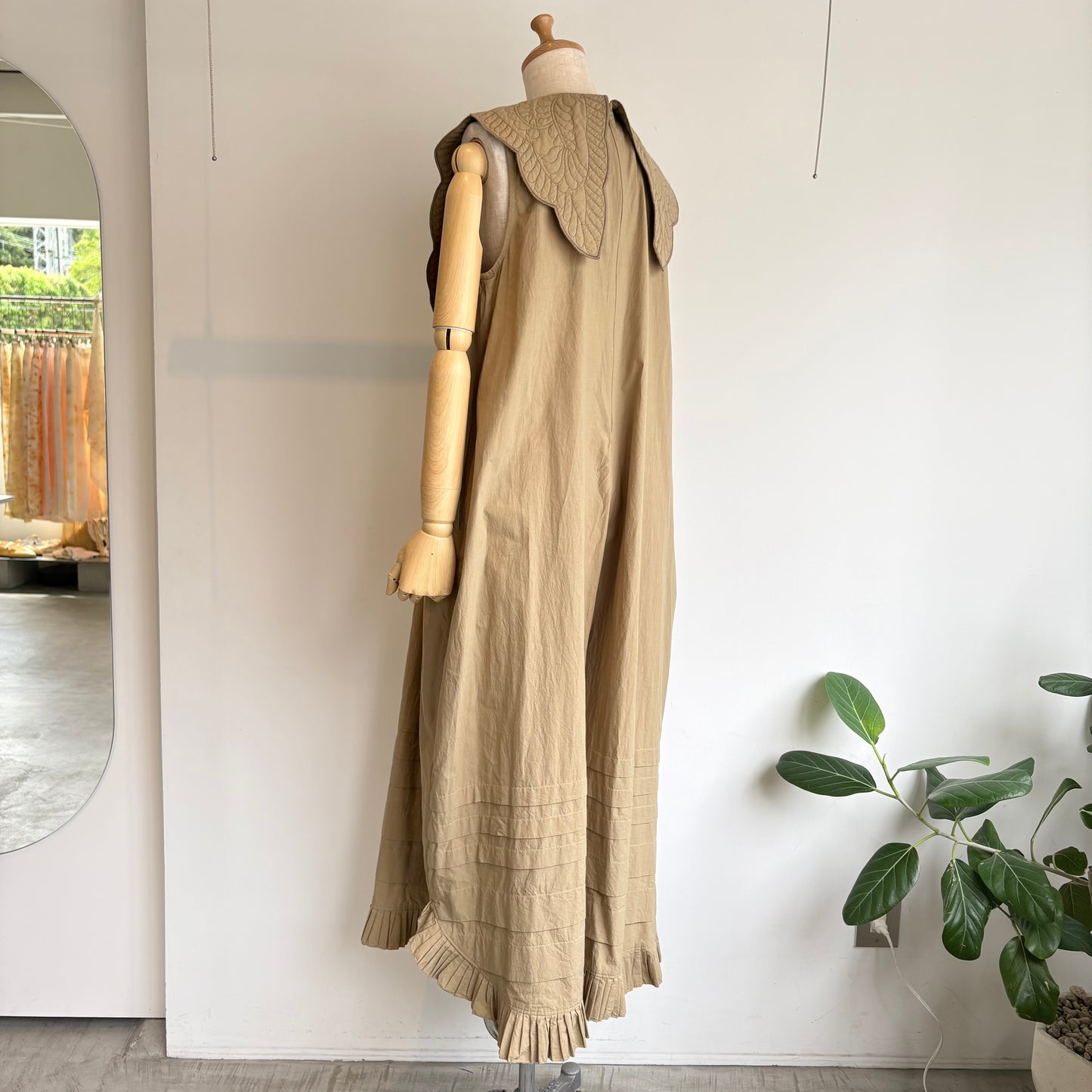 qiri//trapunto quilt collar オールインワン　6301PT004262