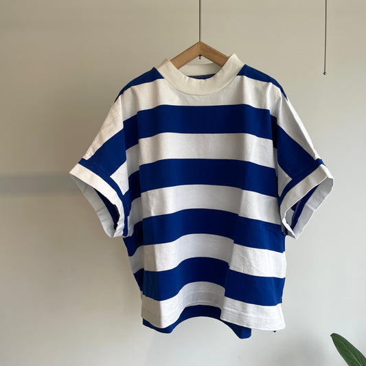 universaltissu//ワイドボーダー モックネックドルマンT TS261CT037