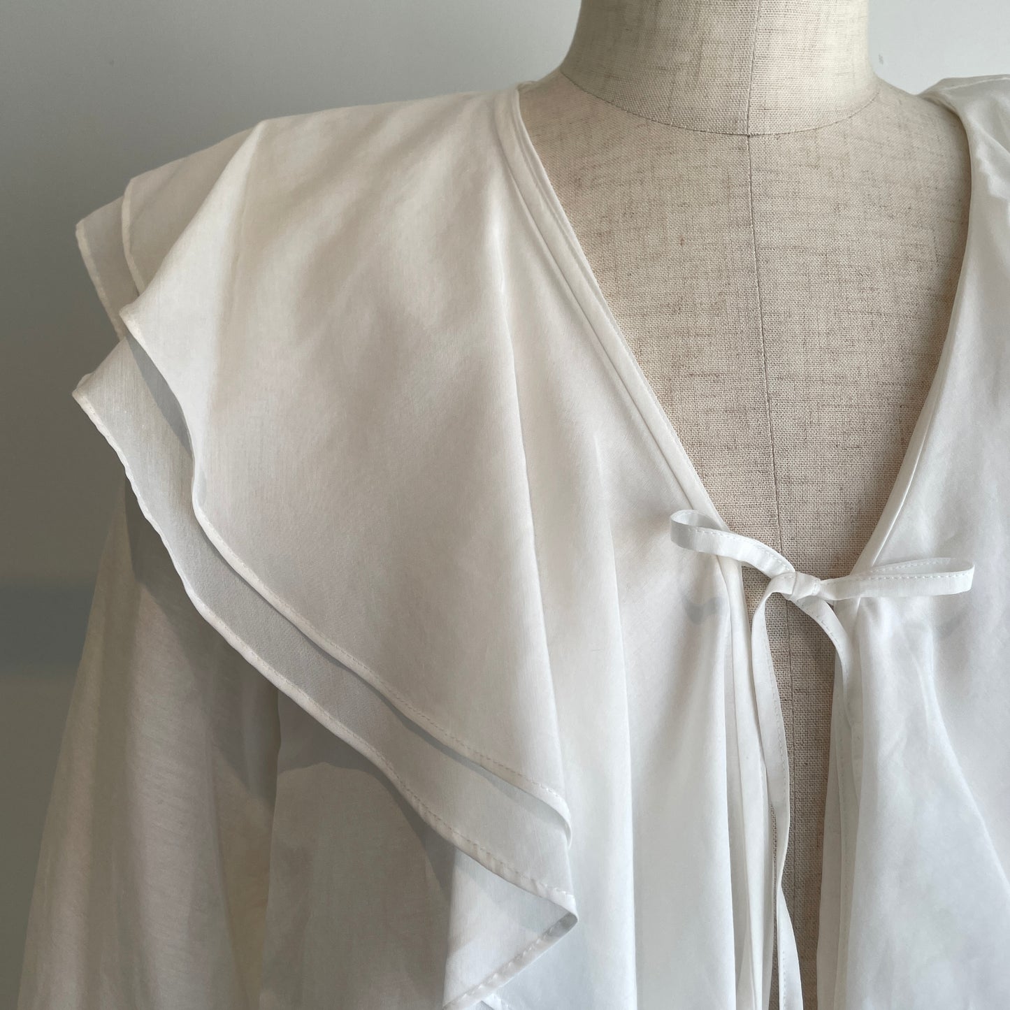 heriter//cotton silk raffle blouse H2-26-3003
