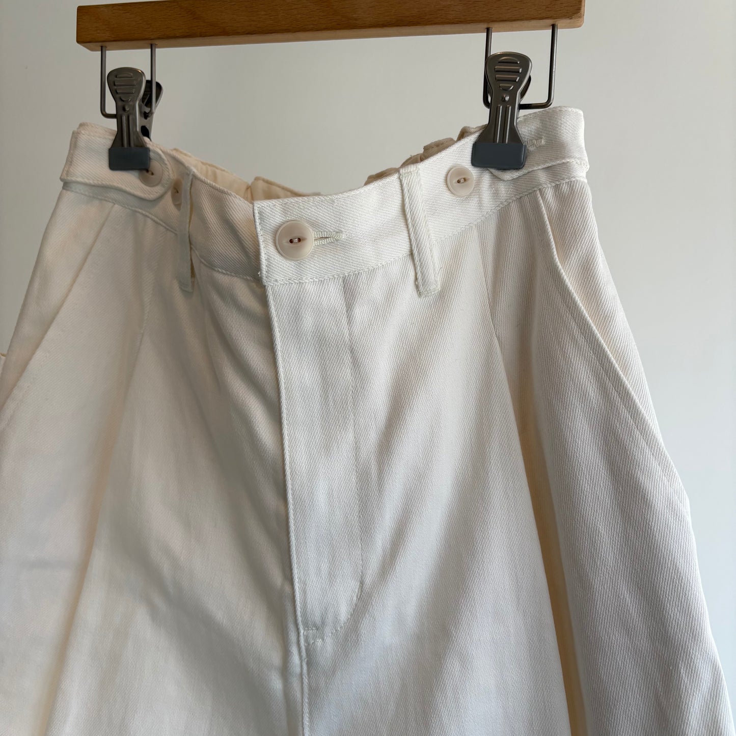 porterdesboutons//デニムワンタックパンツ　25107