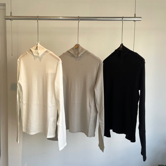 yuni//60 / - 強撚ストレッチフライス ハイネックプルオーバー 1701CT005251
