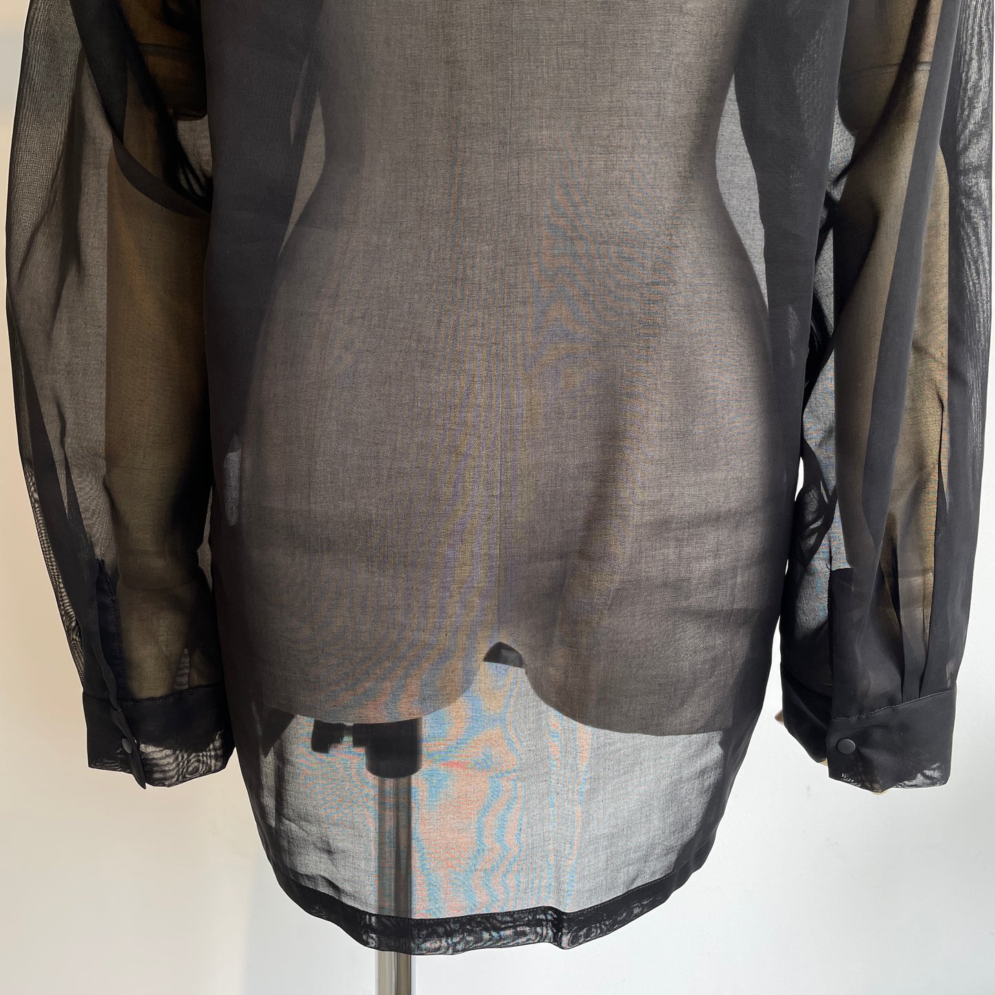 itochi //100/2 cotton organdy simple shirt