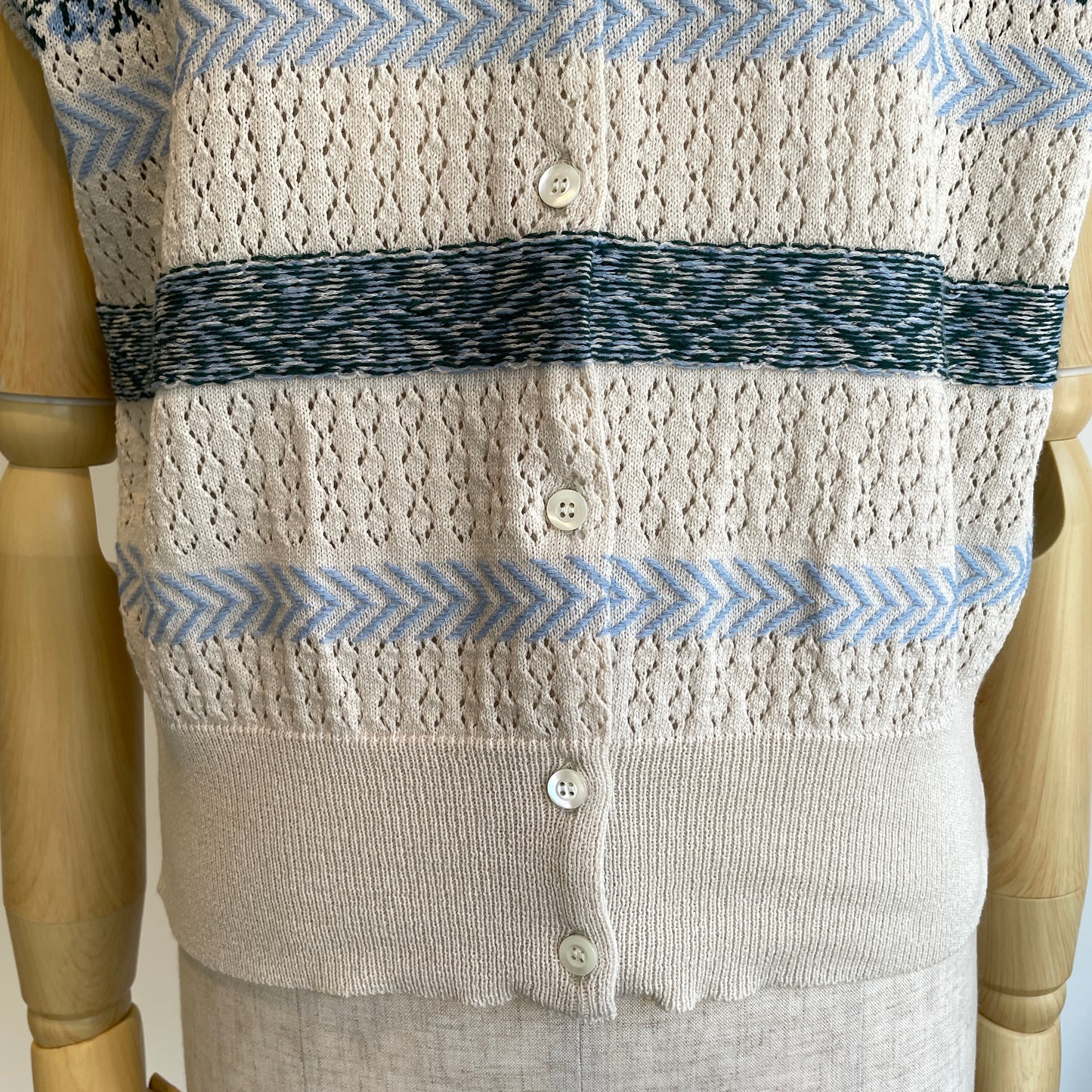 ASEEDONCLOUD //Flower Jacquard Knit Vest   261806