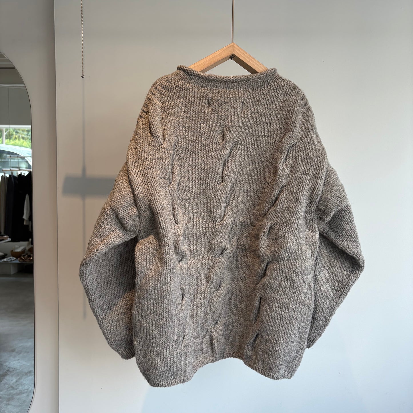 handsofcreation//ローゲージニット手編みBigケーブルP/O 01540724