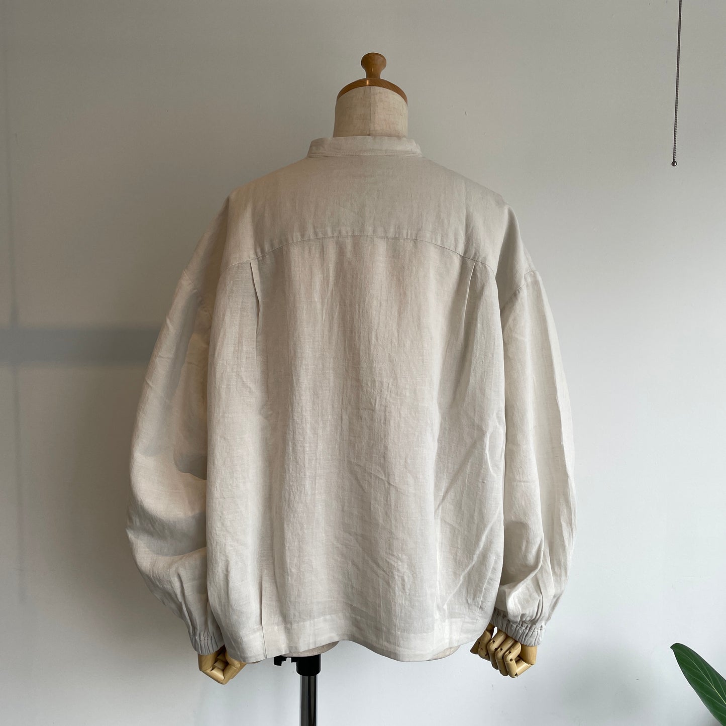 Aさま専用handsofcreation //CV100/2✕ 60/cotton/LinenCloth バンドカラーシアブルゾン　01610403