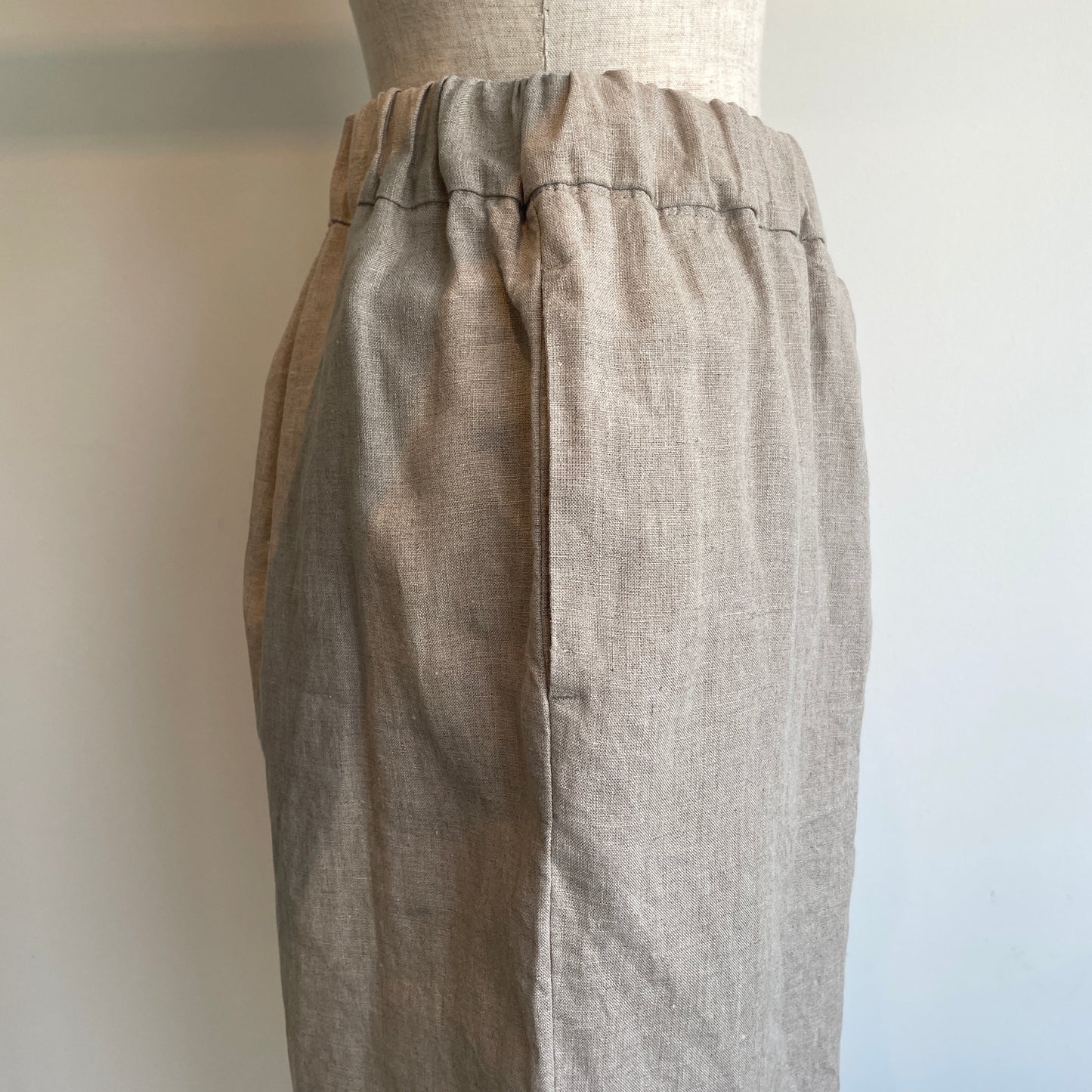 yuni//40/1 Linen easy gum tack パンツ　1701PT028261