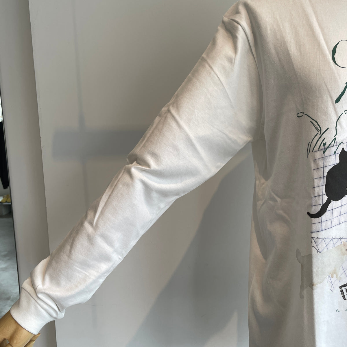 sweetlittlenothing//catpower ロングスリーブTシャツ