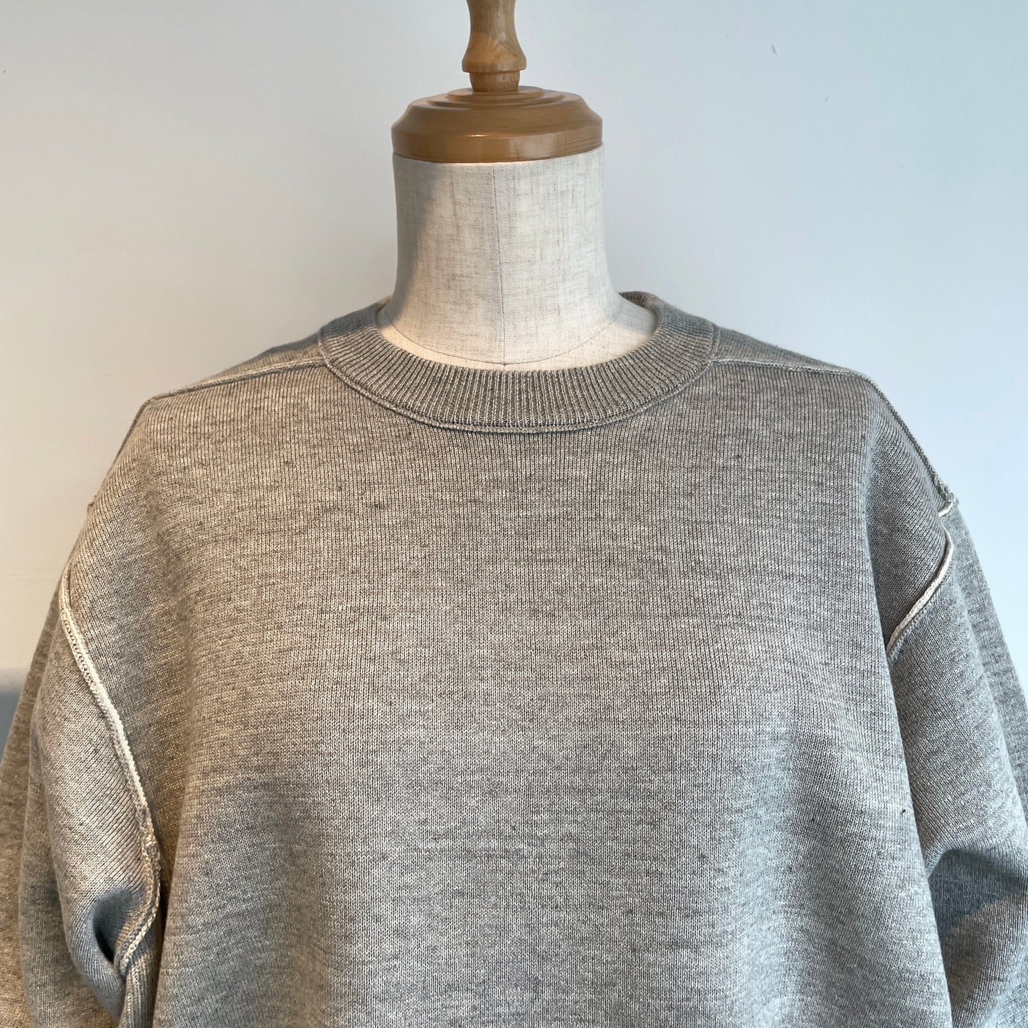 UNDYED //KNIT W FACE TRIM CREW PO USN24SKC060