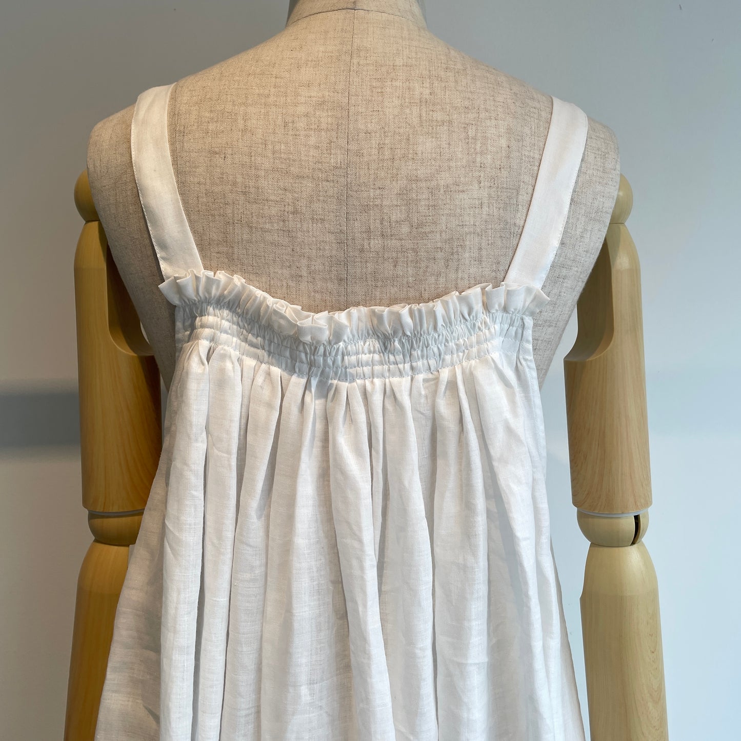 heriter//ramie gathers dress H1-26-7003
