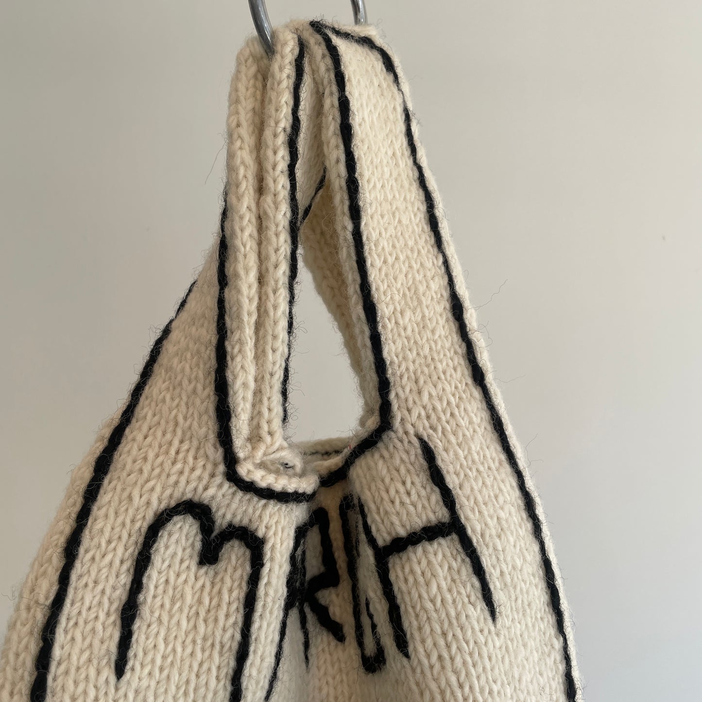 March // wool knit bag BG003