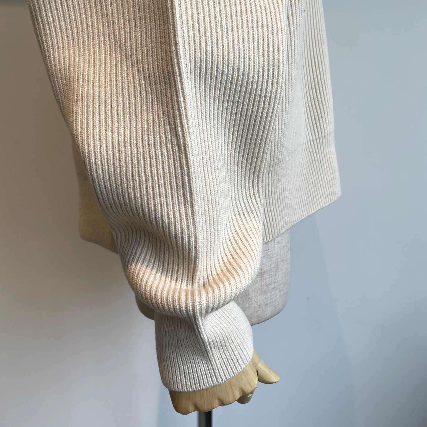 UNDYED //HALF ZIP AZE KNIT 25F214