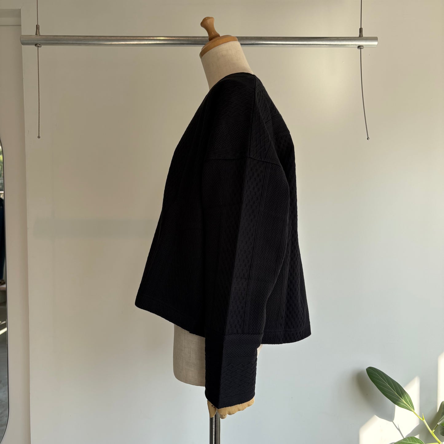 porter des boutons//マルチジャガードカーディガン　P-25068