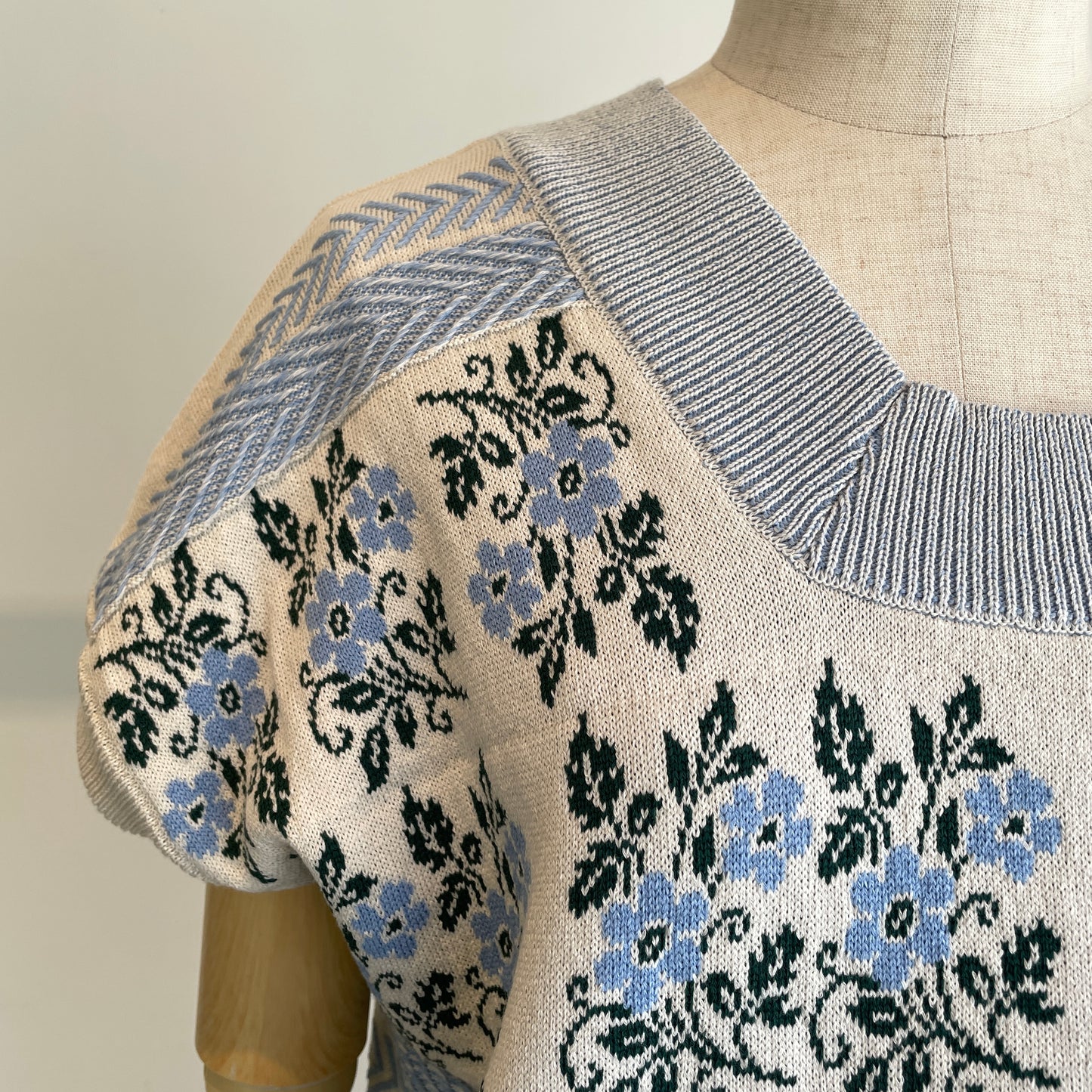 ASEEDONCLOUD //Flower Jacquard Knit Blouse 261807