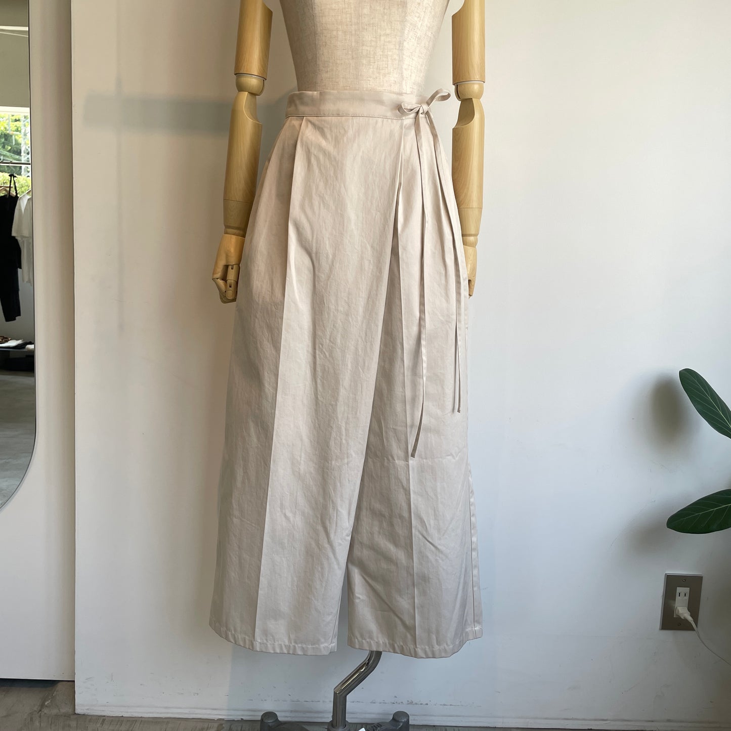 yuni//master seed Cotton chino wrap パンツ　1701PT007262